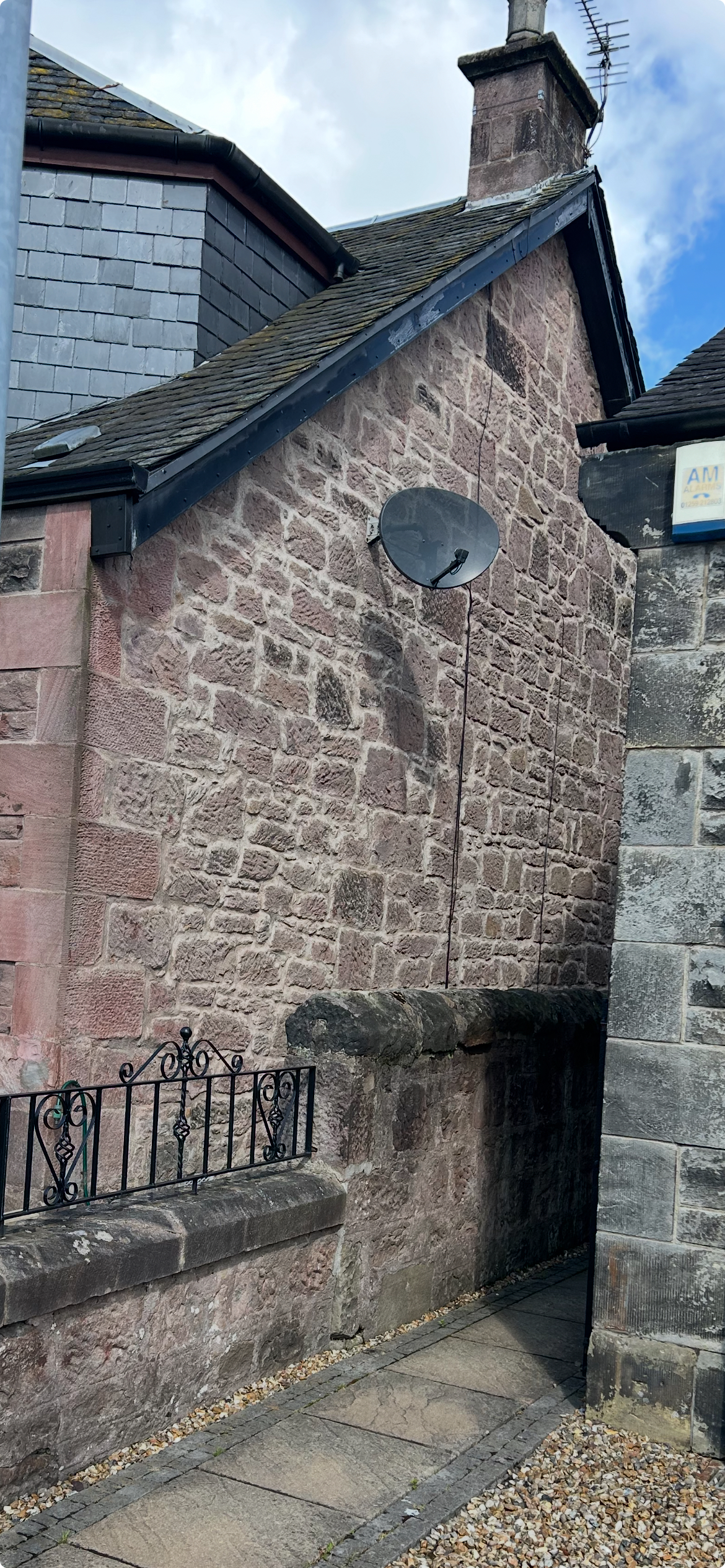 Brick repointing work